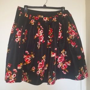 Silky floral cupcake skirt